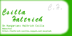 csilla haltrich business card